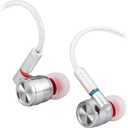 TINHIFI T4 Wired in-Ear Monitor for Musicians and Producers, 10mm Carbon Nanotube Driver, Neutral Tuning, Clear Sound and Balanced Bass, Detachable MMCX Silver-Plated Cable