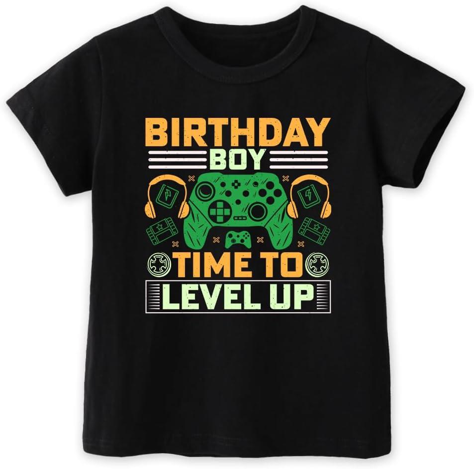 Birthday Boy Toddler T-Shirt, Happy Birthday Dude Shirt (Black)