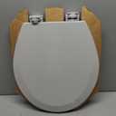 Bemis 500EC 062 500EC062 Toilet Seat, 1 Pack Round, Ice Grey