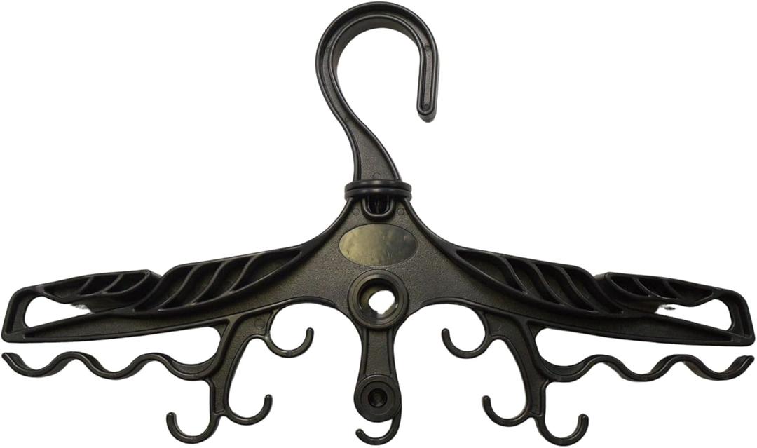Scuba Choice Wetsuit & Drysuit Hanger  Heavy-Duty Hanger for BCD, Wetsuits & Scuba Gear Storage, Drying & Organization (Black (Multi-purpose))