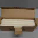 flamecan Ivory Taper Candles, Set of 20 Unscented and Smokeless 10 Inch Taper Candles Long Burning, Paraffin Wax with Cotton Wicks for Burning Approxinately 7-8 Hours Time