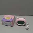 Digital Alarm Clock for Girls, Alarm Clock with Night Light for Bedroom, Cat Clock with Sleep Training, OK-to-Wake, Routine Builder, 5 Alarm Settings with Snooze, Date & Day, Temperature (Pink)