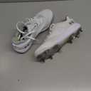 Under Armour Men's Yard Low MT Baseball Cleat, (100) White/ White/ Metallic Silver, 7.5