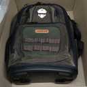 WELKINLAND 36-Pockets Electrician Backpack, Hard-Based HVAC Backpacks, Waxed-Canvas Technician Backpack, Heavy-Duty Tool Backpacks For Men