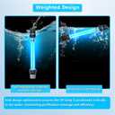 18W Aquarium UV Light for 100-1000 Gallon, UV Pond Water Clarifier for Koi Pond, Swimming Pool, Spa, Large Fish Tank, Cold Plunge UV Light for Pond Algae Control