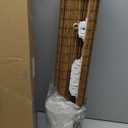 LazBlinds No Tools No Drill Cordless Bamboo Roman Shades, Light Filtering Window Treatment, Roll Up Bamboo Blinds for Windows 24'' W x 48'' H, Eastfield Teak