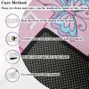 Washable Kids Play Mat 2x3 Feet, Non-Slip Educational Number Game Rug, Soft Low Plush Small Indoor Carpet for Children's Bedroom Nursery Entrance, Modern Pink Floor Mat