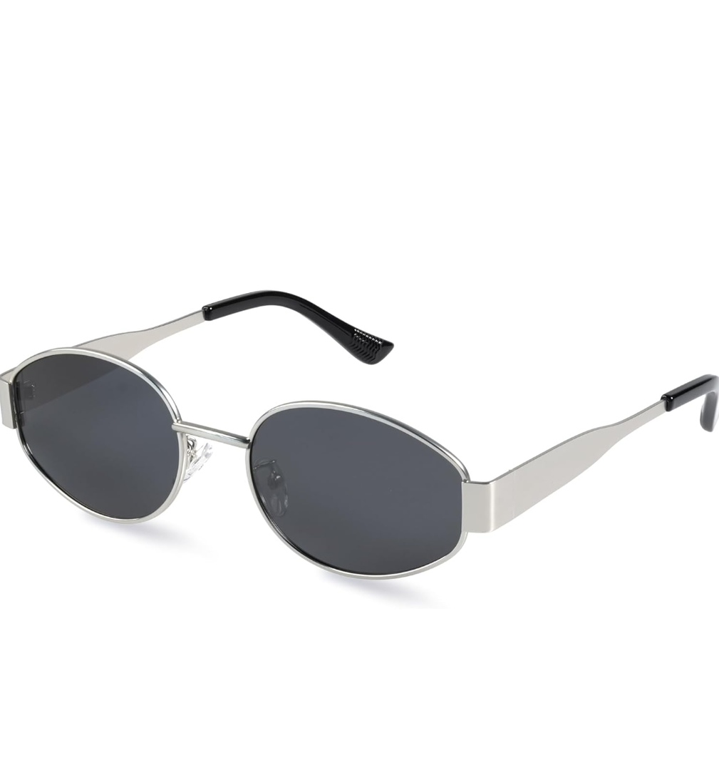 livho 2025 Trendy Oval Sunglasses - Stylish Polarized Shades for Everyday - Retro Metal Frames