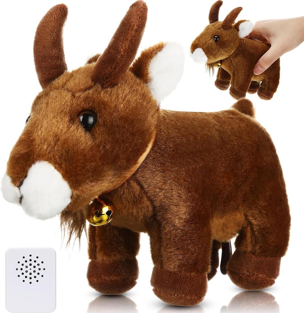 Shappy Screaming Goat Toy Plush Screaming Goat Desk Toy Talking Stuffed Animal Funny Noise Gag Novelty Gift