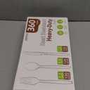 360 Count Plastic Silver Ware Heavy Duty, 120 Forks, 120 Spoons, 120 Knives, Heat Resistant & BPA Free Disposable SilverWare, Disposable Cutlery set, Premium Clear Utencils for Party Supply