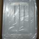 40 oz 5 Compartments disposable Sugarcane Fiber plates with Lids Bagasse Plant Fibers Freezer Safe 25 Pack