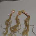 Sisterlocks Locs Extesnions Human Hair 0.2cm BlondeThickness Micro Locs Curly Tips, Full Handmade Interlocking Permanent Soft Dreadlock Extensions (Light Brown 613# 0.2cm, 12 Inch 30 Strands)