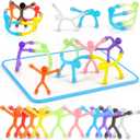 3 otters 24PCS Magnetic People, Magnet Men with White Board Fridge Magnets Sensory Fidget Toys for Classroom Prize Goodie Bag Stuffers