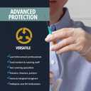 2 x MED PRIDE Medical Vinyl Examination Gloves (X-Large, 100-Count) Latex & Rubber Free, Ultra-Strong, Clear Disposable Powder-Free Gloves for Healthcare & Food Handling Use