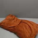 H.VERSAILTEX Stretch Velvet Loveseat Covers for 2 Cushion Couch Covers for Living Room Sofa Covers Slipcovers with Non Slip Straps Bottom, Ultra Thick Comfy Velour (Width 58"-72", Rust)