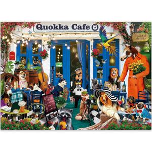 QUOKKA 1000 Piece Puzzles for Adults and Up - Jigsaw Puzzles for Men and Women - Funny Animals in Cafe for Kids Ages 8-12 and Up - Colourful Game Toy for Family