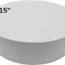 FromJennWithLove 15x2 Inch Cake Dummy – 15in Round Styrofoam Form, 2in Tall – USA-Made for Decorators, Bakers & Fake Cake Displays