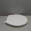 BEMIS 500EC 390 Toilet Seat with Easy Clean & Change Hinges, 1 Pack Round, Cotton White