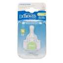 Dr. Browns Unisex Baby Natural Flow Standard Silicone Y-Cut Nipples, Count of 4