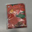 Funny Black Cat Christmas Kitchen Curtain Valance 54W x 18L Inch Watercolor Winter Tree Holiday Rod Pocket Short Cafe Small Window Treatment Drapes Decor