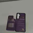 Vinich for Samsung Galaxy S24 Wallet Case with Card Holder, RFID Blocking Credit Slots Kickstand Shockproof Phone Cover Fit for Galaxy S24 6.2" Purple