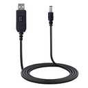Power Boost Converter Cable, USB 5V to 12V DC - USB Voltage Step Up Converter Cable(12V 1A Max), USB A to 12V DC 5.5 x 2.1mm, Power Converter Leads for Appliances (5.5x2.1 mm)