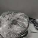 SUPERJARE Drafting Chair with Back, Adjustable Foot Rest Rolling Stool, Multi-Purpose Office Desk Chair, Thick Seat Cushion for Home Bar Kitchen Shop - All Black