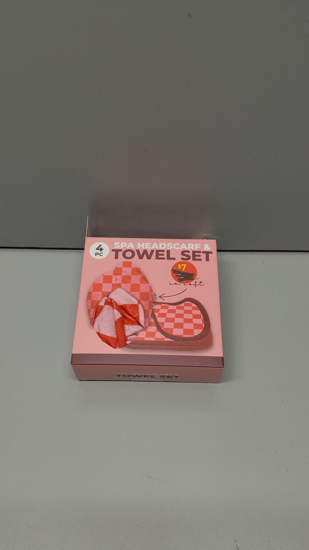 Spa Headscarf Towel Set ,4 pcs