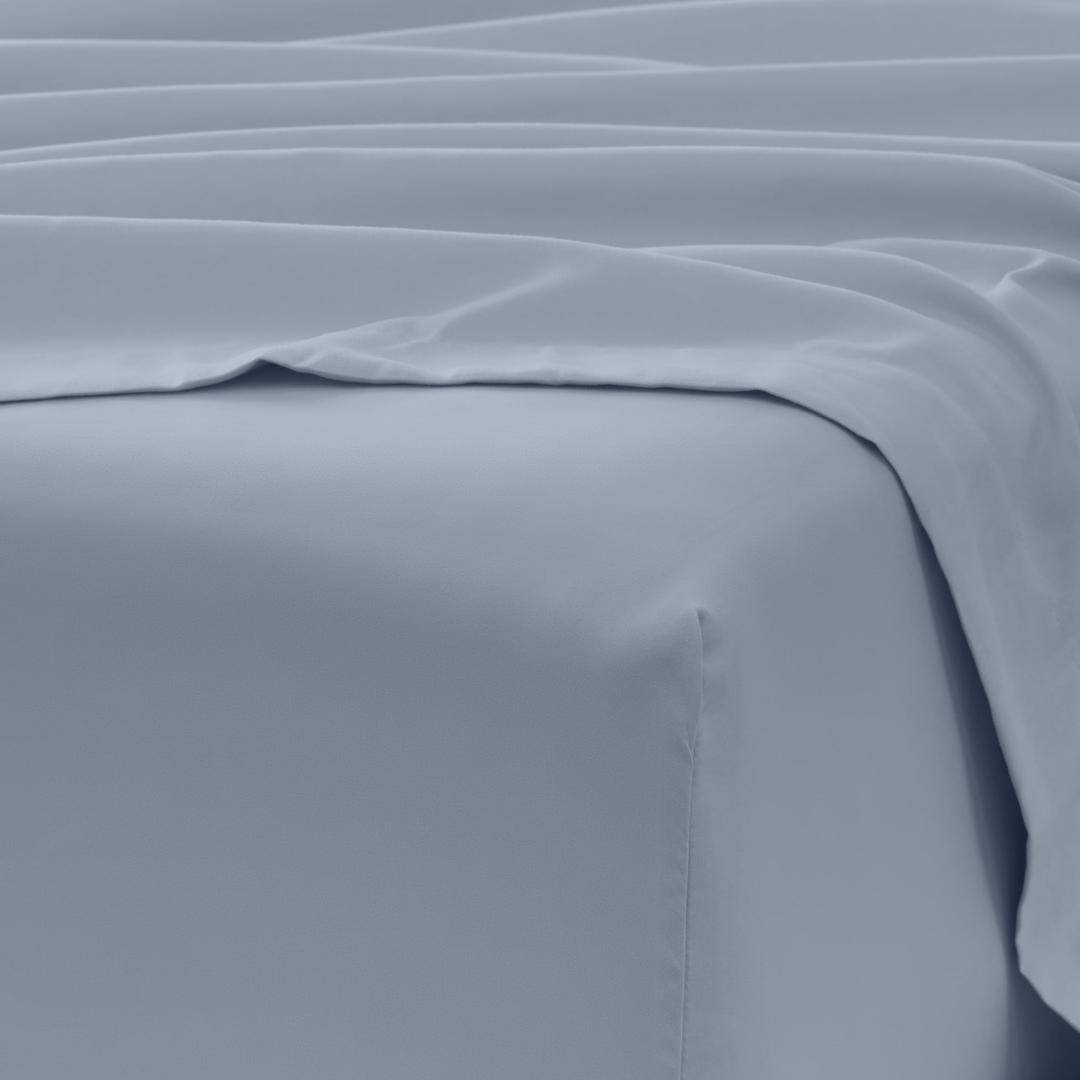 Single 96"x96" Light Grey Blue Mattress Cover