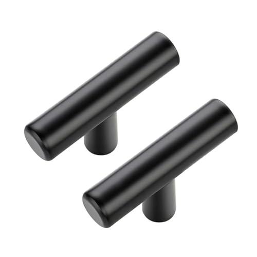 JOY DECOR Cabinet Knobs, Black Cabinet Handles, 2in Kitchen Cabient Knobs, Single Hole Drawer Knobs for Dresser Drawers