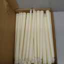 Treela 24 Pcs Flameless Taper Candles Battery Operated Bulk Fake Candles Light LED Candle Sticks Flickering Tapered for Easter Wedding Anniversary Decoration(11 Inch,Ivory)