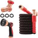Pocket Hose Ballistic 25 FT Expandable Garden Hose w/Pocket Pivot Swivel Connector, Anti-Burst Sleeve Reinforced with Bulletproof Fiber, Lightweight, No-Kink, Compact, UV-Protected, AS SEEN ON TV