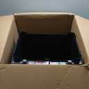 Rubbermaid Premier Series III Step-On Trash Can for Home and Kitchen, with Stainless Steel Rim, 12.4 Gallon, Charcoal, for Home/Kitchen/Garage/Apartment/Office