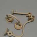 Baby High Chair Suction Toys Teething Chew - Baby Table Toys, Teething Toys Silicone Teethers, Food Grade Silicon for 6 12 18 Months (Beige Rosepink)