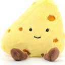 RECUR Plush Cheese Stuffed Animal Toys,Soft Food Plush,Cute Funny Plushie,Adorable Gift for All Ages