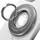 andobil 2025 3rd Gen Magnetic Phone Grip for MagSafe [360 Rotatable & Ultra-Stable] Two-Sided Magnet Cell Phone Ring Holder Compatible with MagSafe Accessories, iPhone 17 Air 16 15 14 13 12 Pro Max (Natural Titanium)