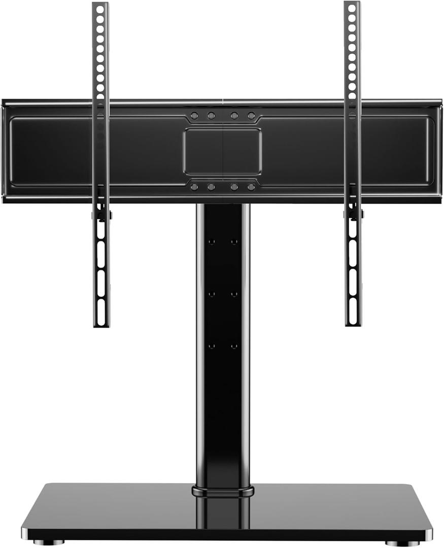 XINLEI Universal Swivel TV Stand Base Table Top TV Stand for 32-75 Inch TVs 60 Degree Swivel, 12 Height Adjustable Monitor Mount Stand, Max VESA 600x400mm, Holds up to 99lbs TS204