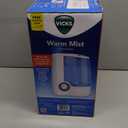 Vicks Warm Mist Humidifier FilterFree 1Gal Tank, Auto ShutOff, Night Light, VapoPad and VapoSteam Compatible (White)