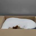 Eli & Elm | Best Ergonomic Side Sleeper Pillow for Neck Pain. Supportive Cooling Latex Fill with Luxury Breathable Cover. U-Shape Contoured Design. Queen Size Bed Pillow - 17" X 29"