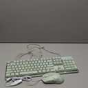 Gaming Keyboard and Mouse Combo, K1 RGB LED Backlit Keyboard with 104 Key Computer PC Gaming Keyboard for PC/Laptop (Green)