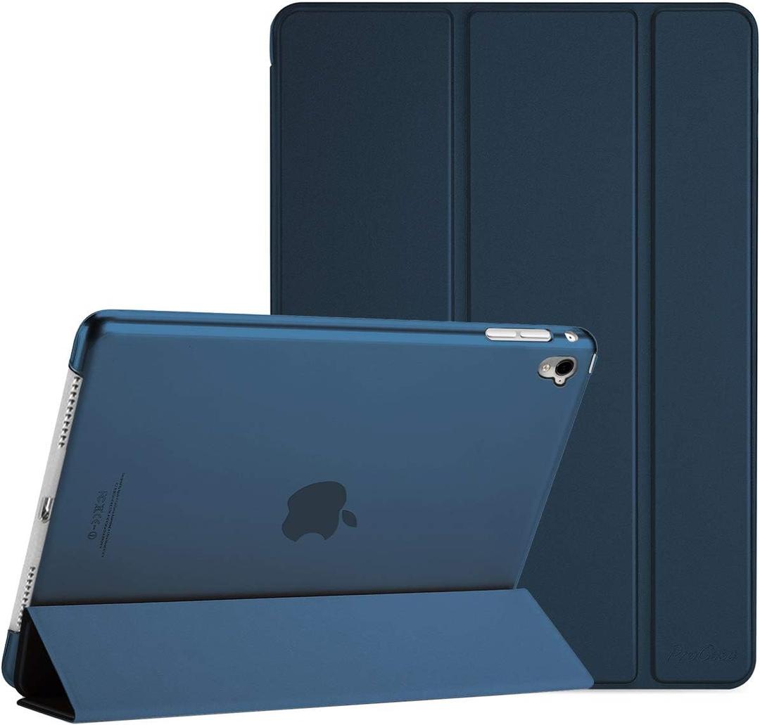 ProCase Smart Case for iPad Pro 9.7 Inch 2016, Ultra Slim Lightweight Stand Smart Case Shell with Translucent Frosted Back Cover for iPad Pro 9.7 Inch (A1673 A1674 A1675) -Navy