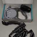 Dual Retractable Dog Leash for Walking 2 Small Dogs(Up to 44 Lbs Each) - Double Headed 16ft Extendable Pet Leash with Poop Bags, Non Slip Grip, One Button Control, 360 Tangle-Free (Gray, Medium)