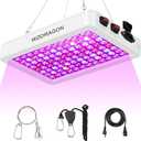 Upgraded BW1000 LED Grow Lights Double Chips Full Spectrum for Greenhouse and Indoor Plant Veg and Flower Growing [White]