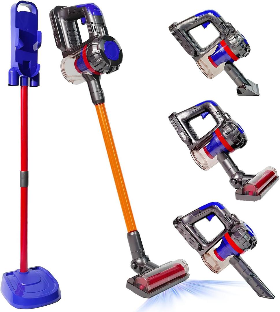 VARANO 3-in-1 Kids Vacuum That Really Works, Toddler Toy Vacuum Cleaning Toys for Kids Aged 3+, Fun Working Play Vacuum Cleaner with Working Suction for Realistic Pretend Play