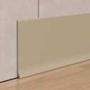 Peel and Stick Baseboard Trim, 6 Inch Rubber Baseboard Vinyl Wall Base, Flexible Baseboard Molding Trim, Adhesive Baseboard Trim Rubber Cove Base(60Ft, Beige)