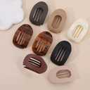 Flat Hair Clips For Women, French Hair Claw Clips For Thick, Thin, Long & Short Hair,Perfect for Daily Use, Weddings, Parties, Sports & More (Pack of 6)