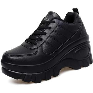 Women's Wedge Sport Walking Chunky Platform Non-Slip Running Shoes Comfort Casual Work Shoes, 8.5