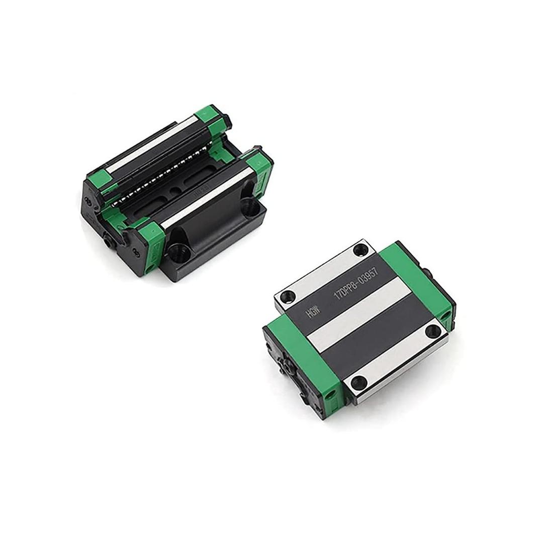2Pcs HGW20 - CA Carriage Slider Block 20mm HGW20 CNC Square Linear Guide Rail Kit, High Assembly and Flange Slider for CNC Machine and DIY Project