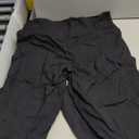 THE GYM PEOPLE Thick High Waist Capris Yoga Pants with Pockets, Tummy Control Workout Running Yoga Leggings for Women (Medium, Black)