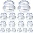 Syhood 16 Pcs 4 Sizes Cupping Therapy Set Silicone Cupping Massage Cups Professional Therapy Studio and Household Set for Cellulite Reduction Body Myofascial Muscle Nerve Joint Pain